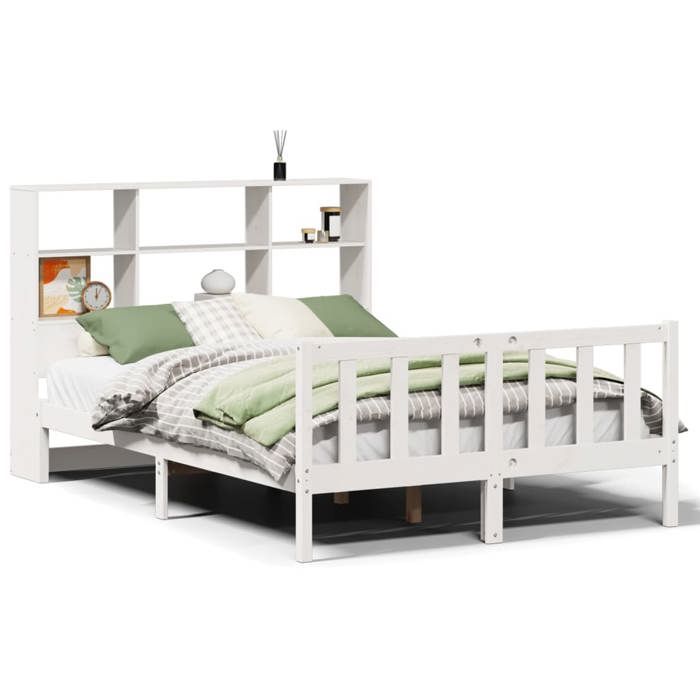 VidaXL Bunk Bed Frame Without Mattress White 120x200 Cm Solid Pine Wood 3321703