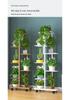 Wrought Iron Multi-layer Flower Stand Shelf for Indoor and Balcony Plant Display