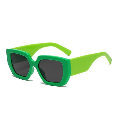 Vintage Square Sunglasses Women Men Wide Leg Big Frame Sun Glasses Black Green Shades Uv400  Luxury Brand