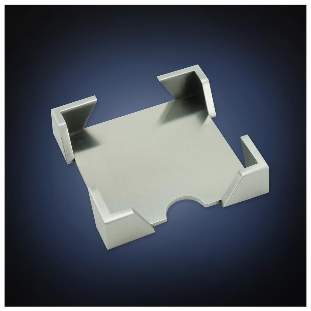 ArtsOnDesk Modern Art Note Dispenser a stainless steel sticky note dispenser with a satin A desk organizer and business Fits most sticky St209,