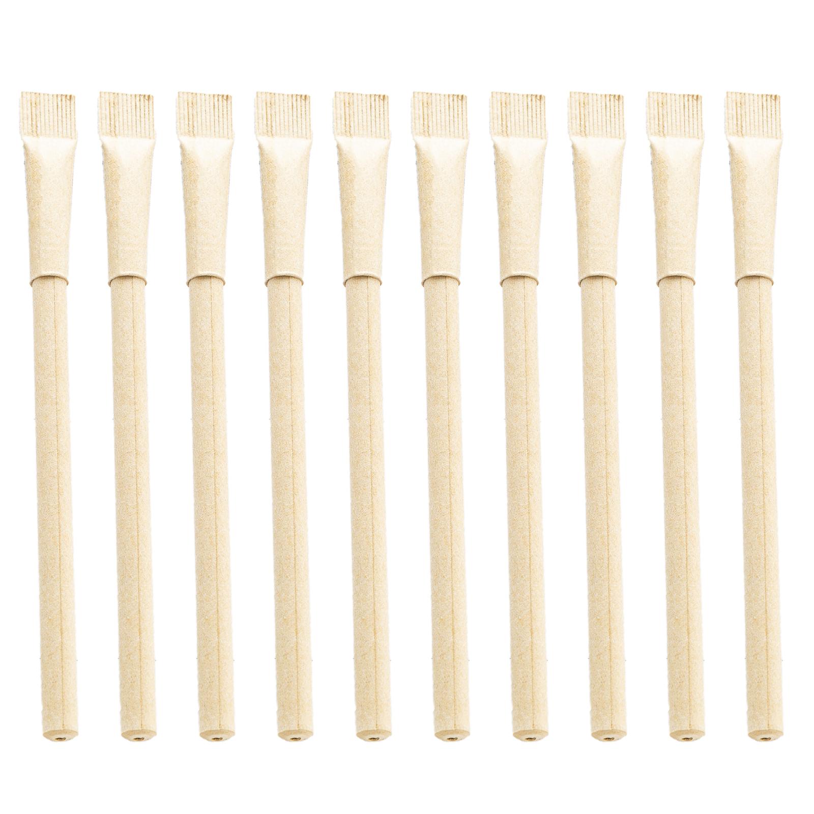 

10 шт. шариковых ручек из бумаги, гладко пишущих, быстросохнущих, пригодных для вторичной переработки, биоразлагаемых, для студентов и учителей 7