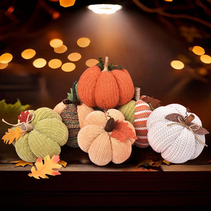 Ornamento Zucca Artigianale 2025 per Decorazioni del Giorno del Ringraziamento e della Festa del Raccolto