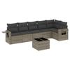 VidaXL Garden Lounge Set with Cushions 7 Pcs, Patio Sofas, Patio Furniture Set, Outdoor Furniture, Grey 3252537