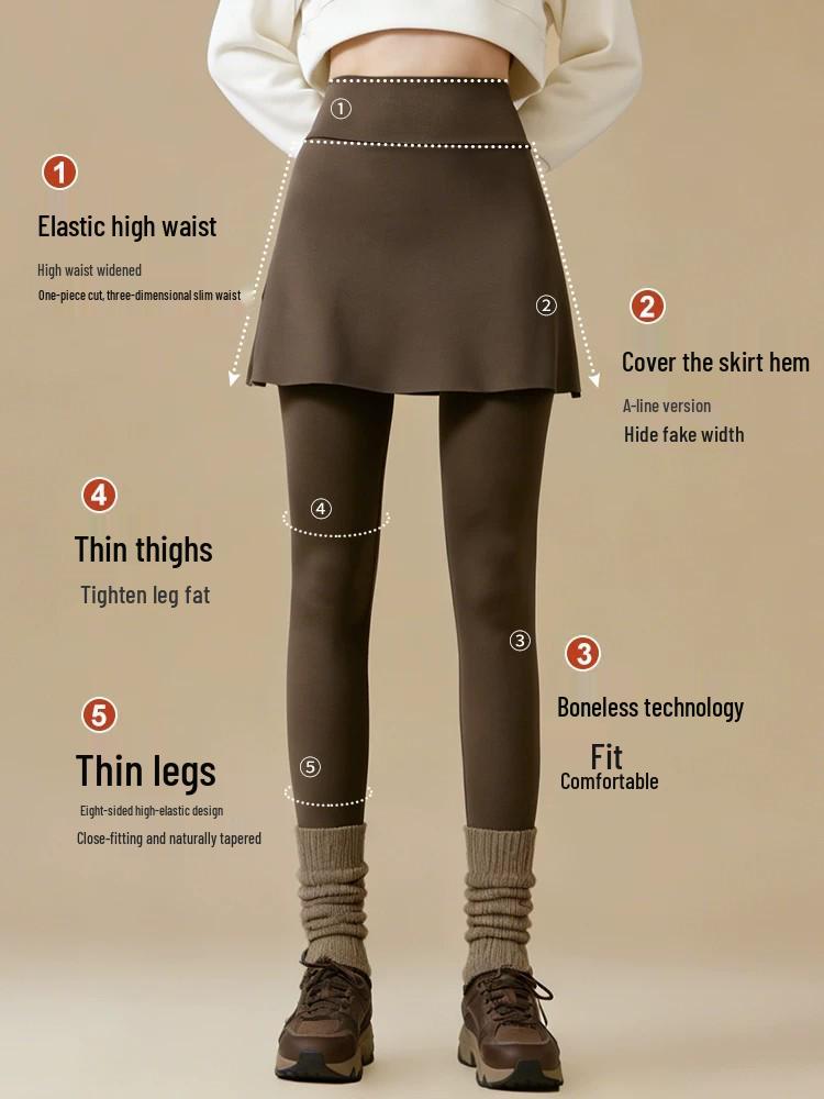 Women's Shark Pants: Fake Two-Piece Design, Yoga-Ready, Abdominal Shaping, Ideal for Spring, Autumn, Winter, Perfect Cycling Base Layer.