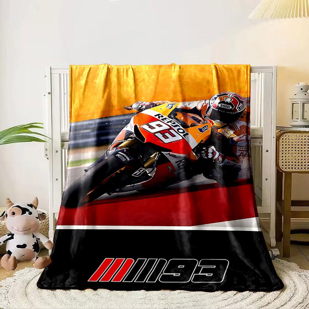 Motorcycle Racer Blanket for all seasons blanket lunch break throw gift