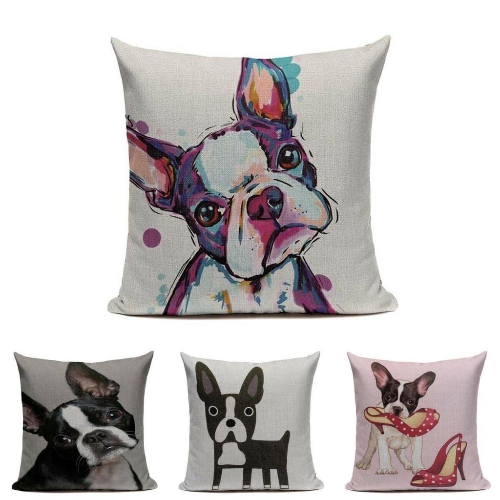 Premium Quality Boston Terrier French Bulldog Cushion Pillow Case For All Rooms