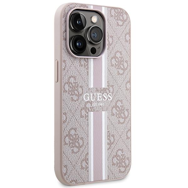 Guess Guhmp15Lp4Rpsp Iphone 15 Pro 6.1 Różowy/Pink Hardcase 4G Printed Stripes Magsafe