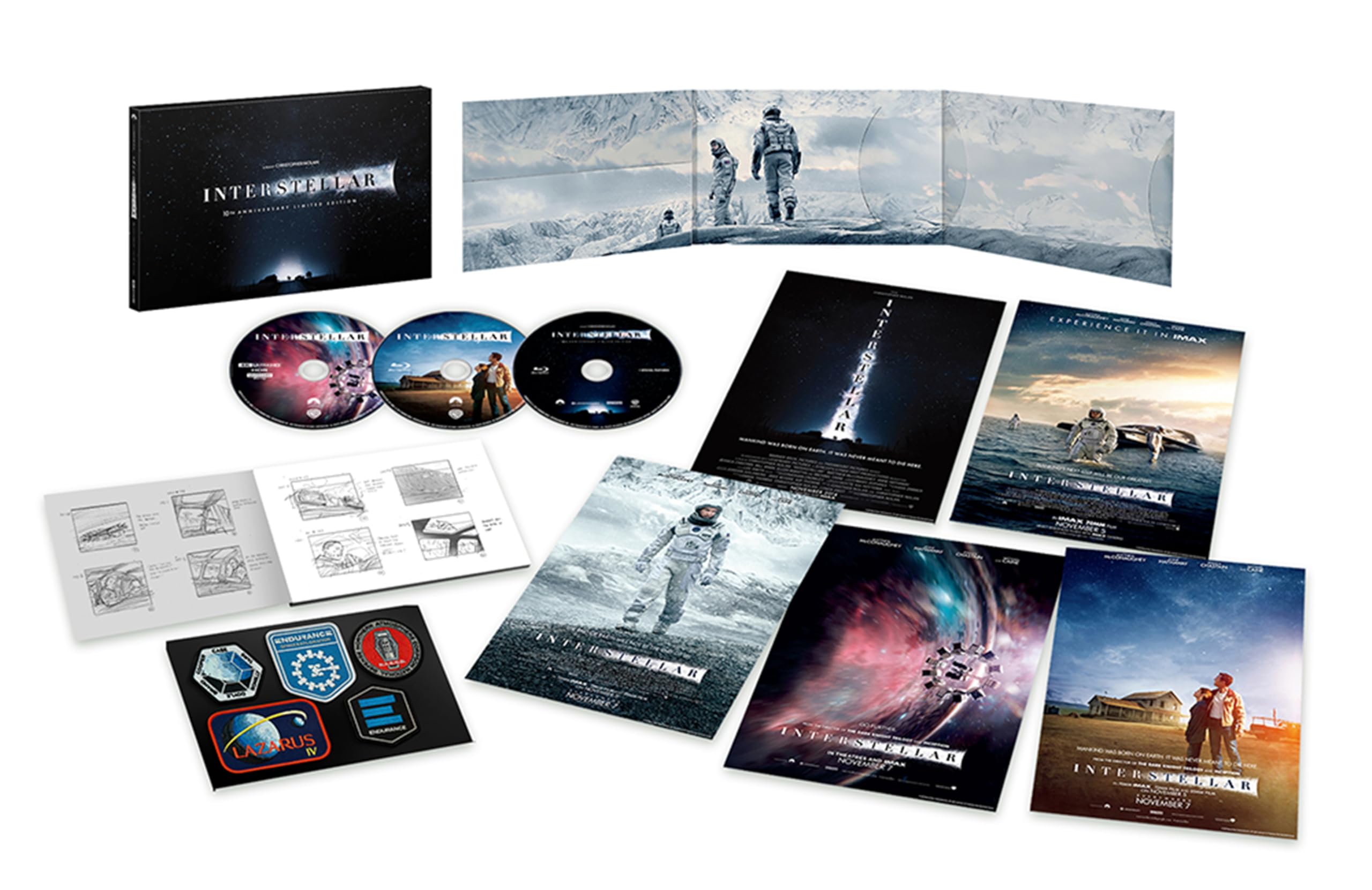 

Press Limited Interstellar Limited Edition ULTRA HD Set 1 Bonus Disc Includes Deluxe Bonus ULTRA HD (First Edition) (4K & Blu-ray Set) (2-Disc +