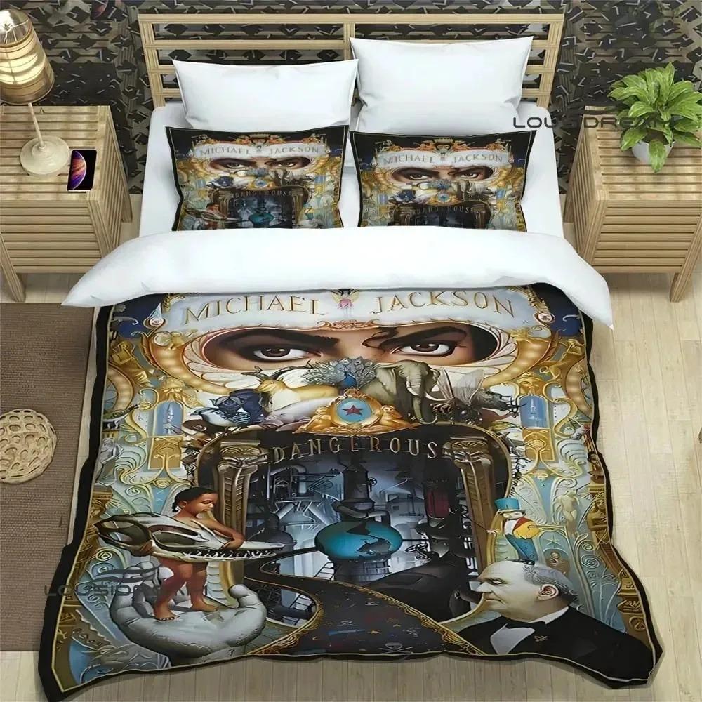 3D Print Michael Jackson Bedding Set 3D Printed Suitable for Bedroom Duvet Cover Set With Pillowcases Kids Home Textile