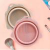 1PCS Makeup Brush Makeup Tool Cleaning Silicone Folding Bowl Beauty Egg Washing Box Silicone Scrub Bowl