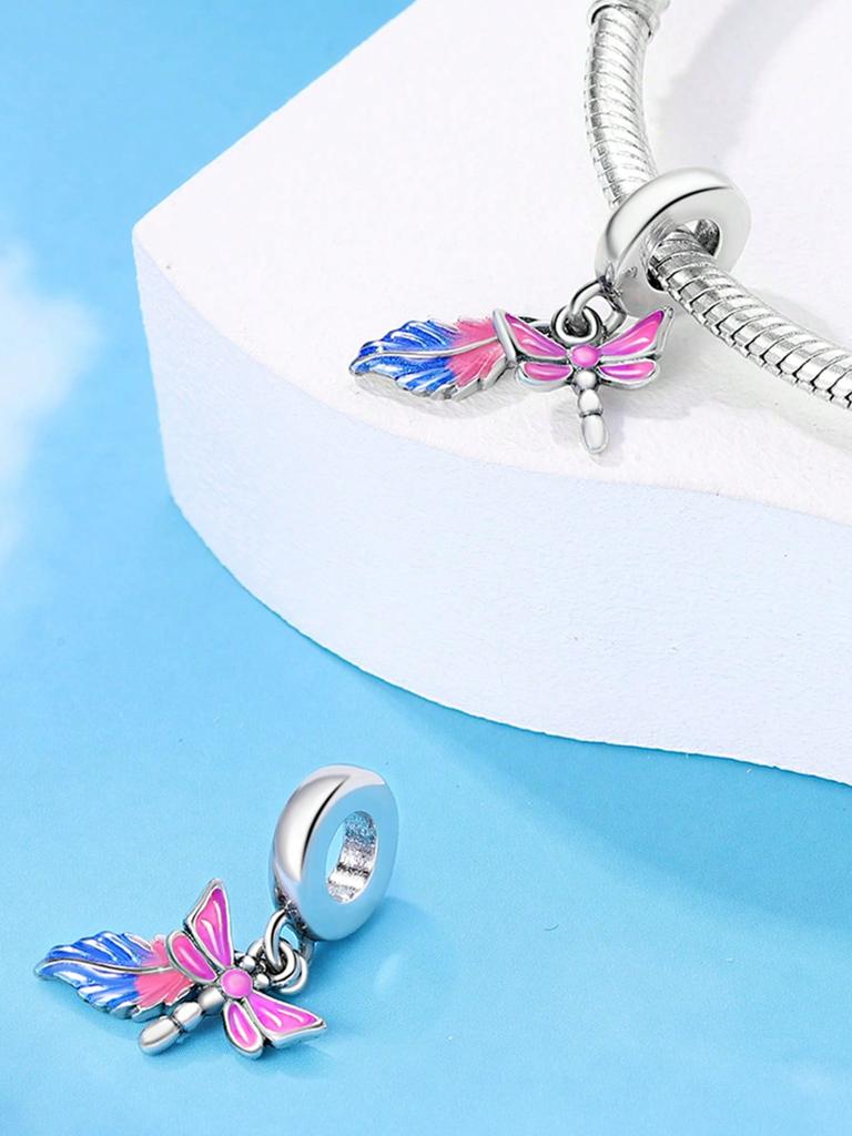 Dragonfly Sunflower Rose Beads Charm Copper Plated Fit Charms Copperoriginal Bracelet For Jewelry Making Diy Charm
