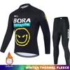 Men's2026 Winter Warm Cycling Clothing Set  Hermal Fleece Jersey UCI BORA Jumper Clothing Mountain Bikes Retro Mens Clothes Ciclismo Hombre Suit