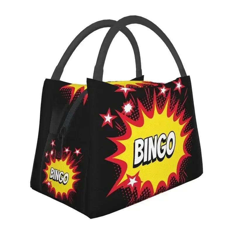 Best Play Bingo Game For Bingo Players Resuable Lunch Box Women Leakproof Cooler Thermal Food Insulated Lunch Bag lunchbag