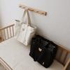 Korean large-capacity mother and baby bag, mommy bag, simple canvas handbag, stroller trailer, tote bag, storage bag.