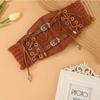 Lace Strap, Leather Waist Cover, Women's Decoration, Shaping Body, European and American Retro Metal Buckle, Elastic Waistband