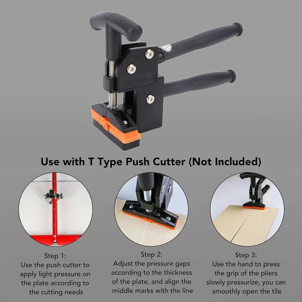 Tile Cutting Breaking Pliers, Manually Heavy Duty Press Tile Opener With Torsion Handle, Ceramic Tile Splitter For Tile Ceramic