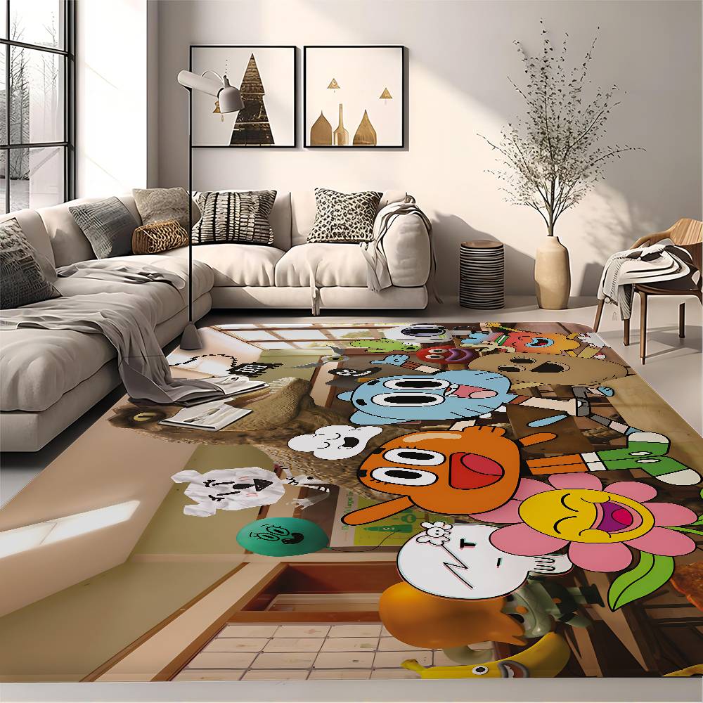 The-Amazing World G-Gumball Floor Mat Nordic Style Home Doormat Bathroom-Toilet Mats Bedroom Hotel Decor Mat
