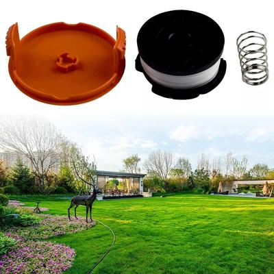 Praktische Trimmer Spoel Lijn Grasmaaier Deksel Dop+Spoel Lijn Top voor Black & Decker Grasmaaier
