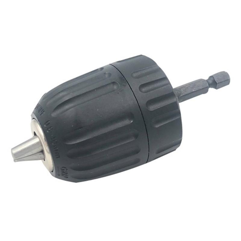 Quick Changing Drill Chucks Adapter Converter with Hexagonal 10mm Shank for Power Tool High Strength ABS Construction