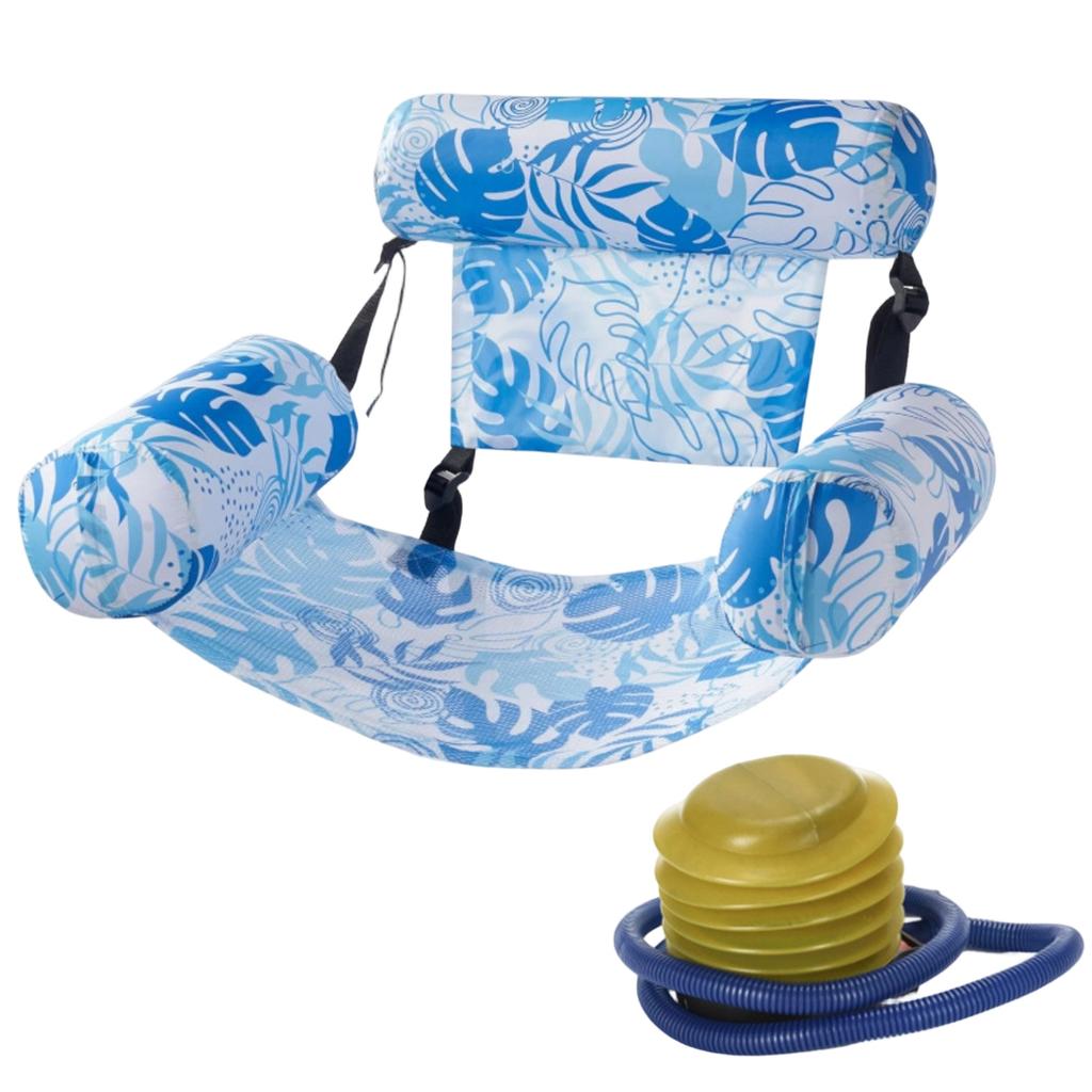 Floating Chair With Backrest, Armrests, And Inflatable Float. Suitable For, Beaches, And Hot Springs. Comfortable, Supportive, Ergonomic Design,