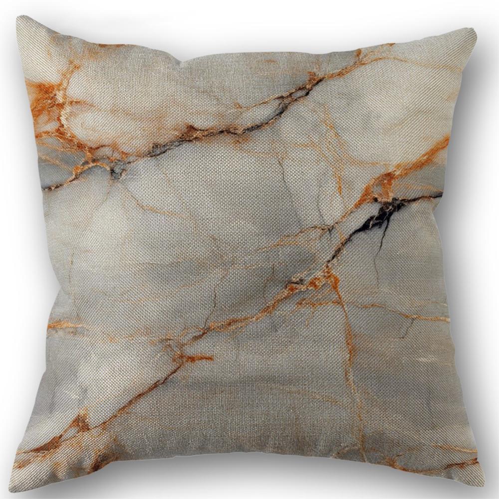 Marble Background Seamless Pillowcase Wedding Decorative Linen Pillow Case For Home Pillow Cover 45X45(One Sides)