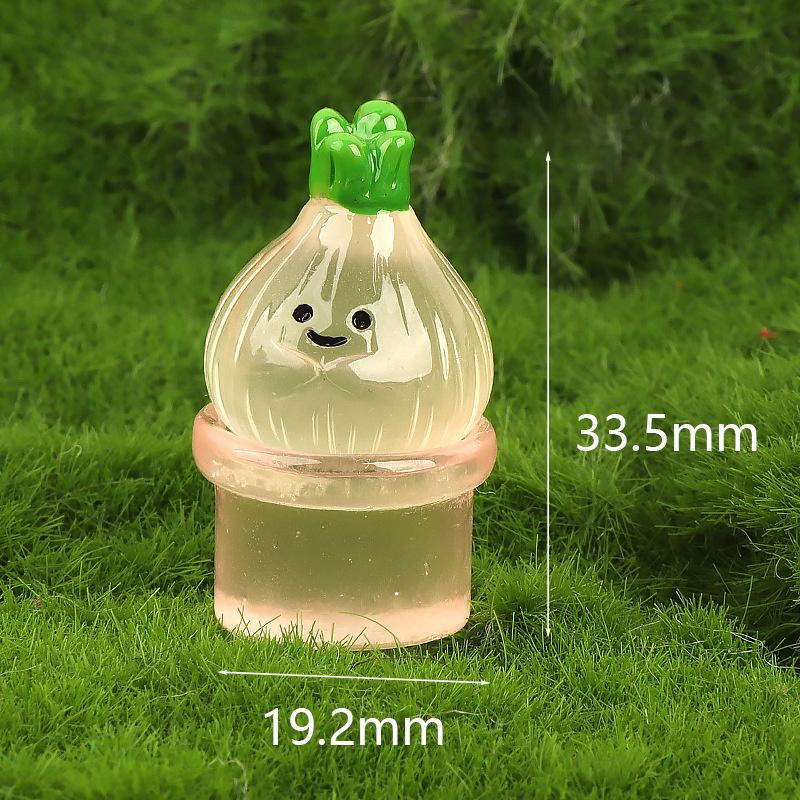 Noctilucent Moss Vegetable Potted Plant Landscape Miniature Figurines Ornament Diy Doll House Decoration Car Ornament Gifts
