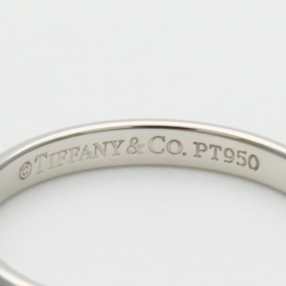 Used TIFFANY&Co. Ring Wedding Band EU#46.5 Pt950Platinum 2.0g Platinum Simple