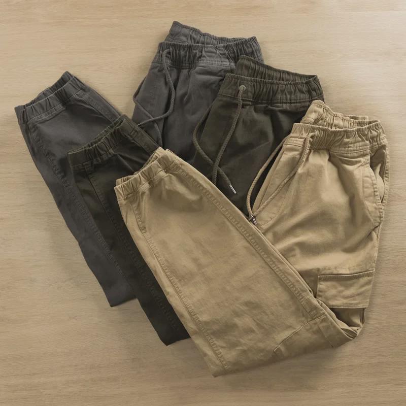 Mens Pants Work Wearresistant Loosefit Big Pocket Overalls For Welding Auto Repair Springsummer