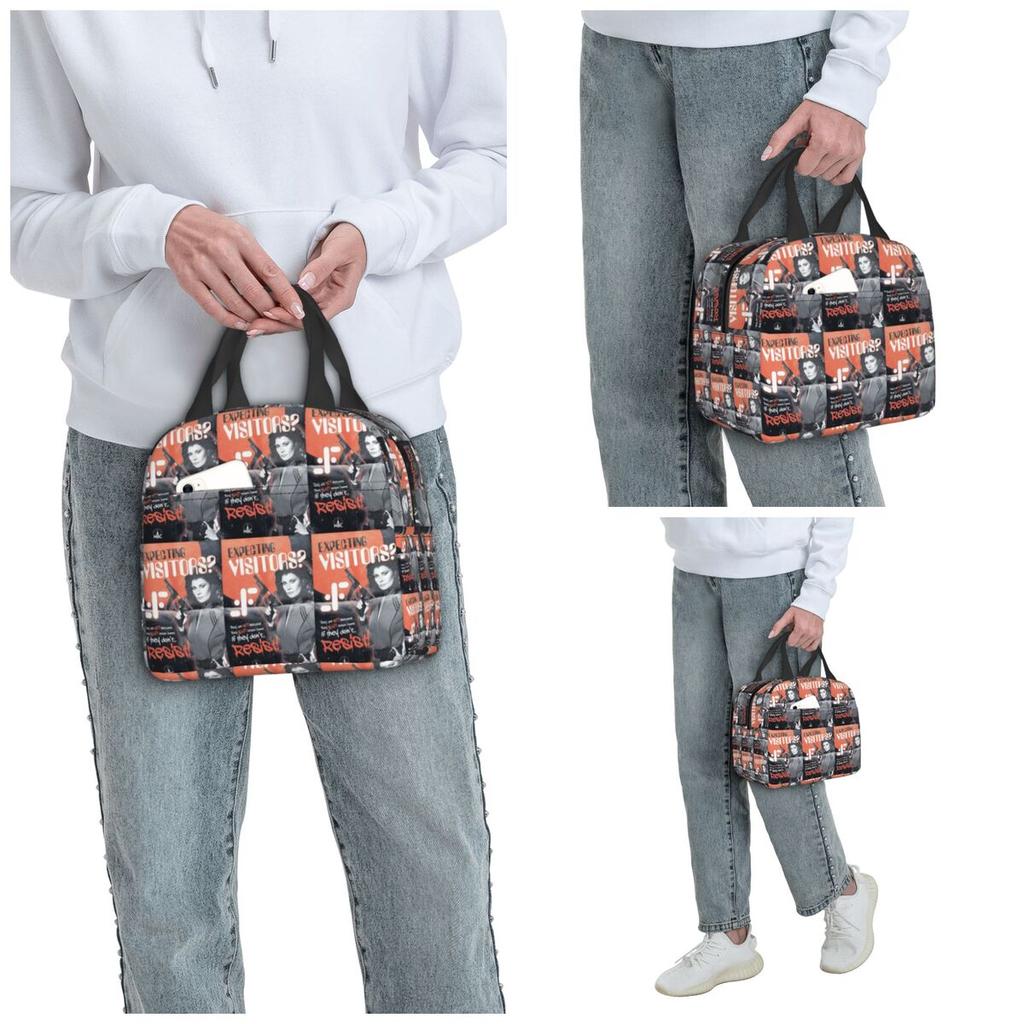 V The Visitors TV Series Lockdown Insulated Lunch Bag for Kids School Cooler Thermal Food Box Tote Lunch Boxes Container
