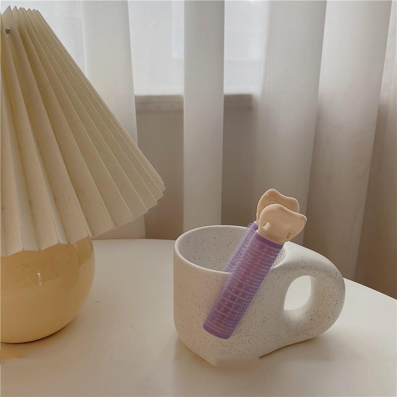 Pony, flauschige Haarspangen, koreanischer Stil, nahtlos, fest, Airhead-Pony, Bouffant-Haarspangen, Haarspangen, große Lockenwickler