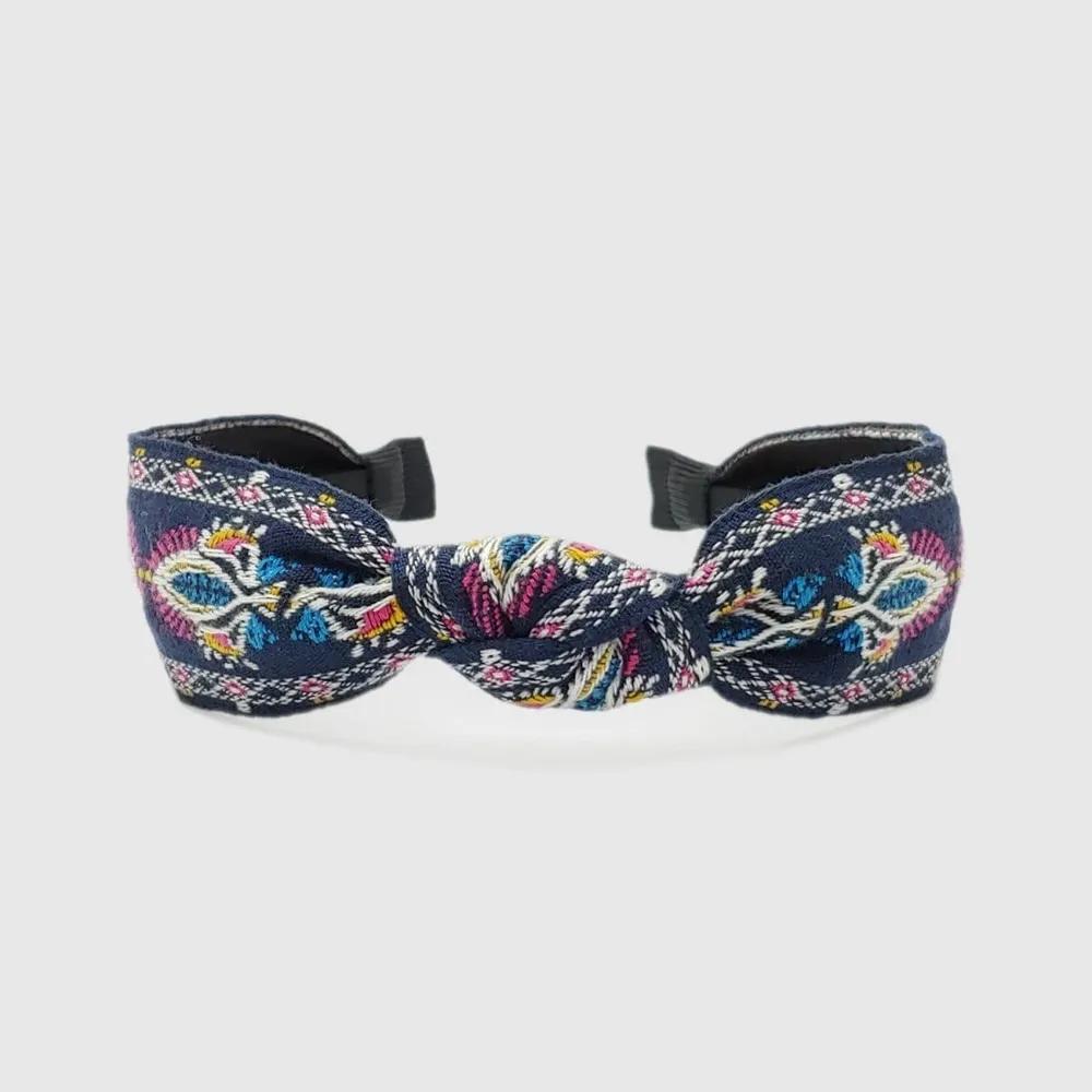 Lara Lace Ethnic Hairband NAVY LALAH515 3306276 WHITE