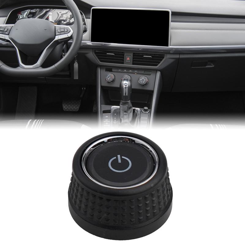 6C0919603 Knob Car Radio Knob Factory Specifications Perfect Match Plastic Material Stable Characteristics Color Black Car Auto