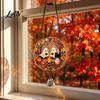 Pumpkin Party Decor Halloween Acrylic Hanging Decoration, Cartoon Ghost Ornament with Bell Bell, Suncatcher for Indoor Outdoor Holiday Ornaments