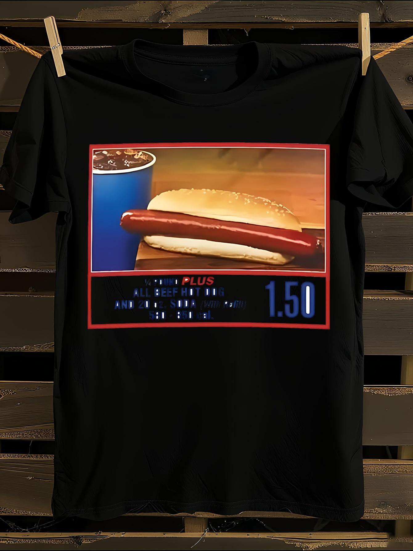 Funny Costco Hot Dog Price Print T-shirt XXXL