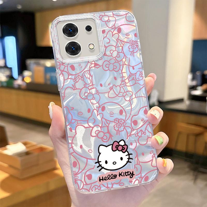Sanrio Hello Kitty Camlet Case for Xiaomi Redmi Note 13 12 Pro Plus 12S 11S 5G 11 10 9 4G 13C 12C 10C 9C A3 A2 A1 Hard Cover