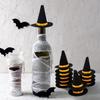 10pcs Wine Bottle Decor Mini Felt Witch Hats 4 Color DIY Wine Bottle Witch Hats Props Party Decoration Wine Bottle Topper