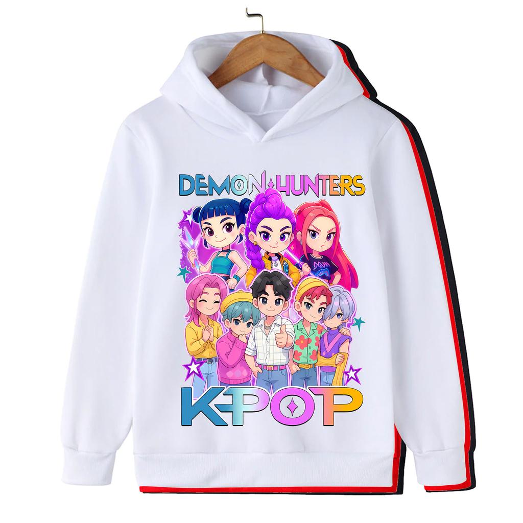 Neues Saja Jungen Kapuzensweatshirt Hochwertige Mode Niedliches Kinder Kapuzensweatshirt Inspiriert vom Kpop-Film Devil Hunter