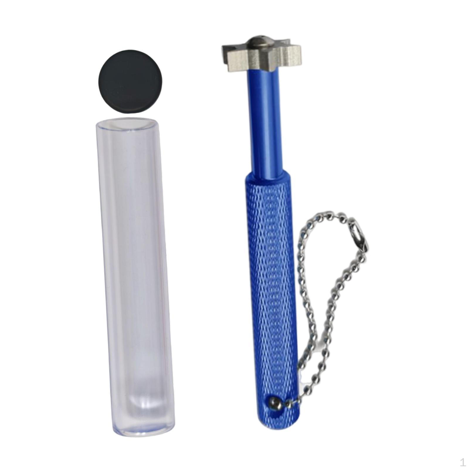 

Точилка для канавок для гольф-клюшек с 6 головками, эффективный компактный инструмент для очистки и восстановления канавок, портативный для оптимального синий