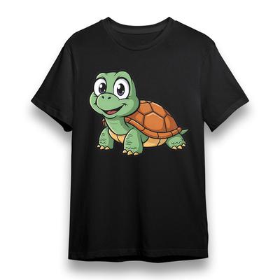 Pánské tričko s roztomilou grafikou malé želvy Unisex 100% bavlna Nadměrné tričko