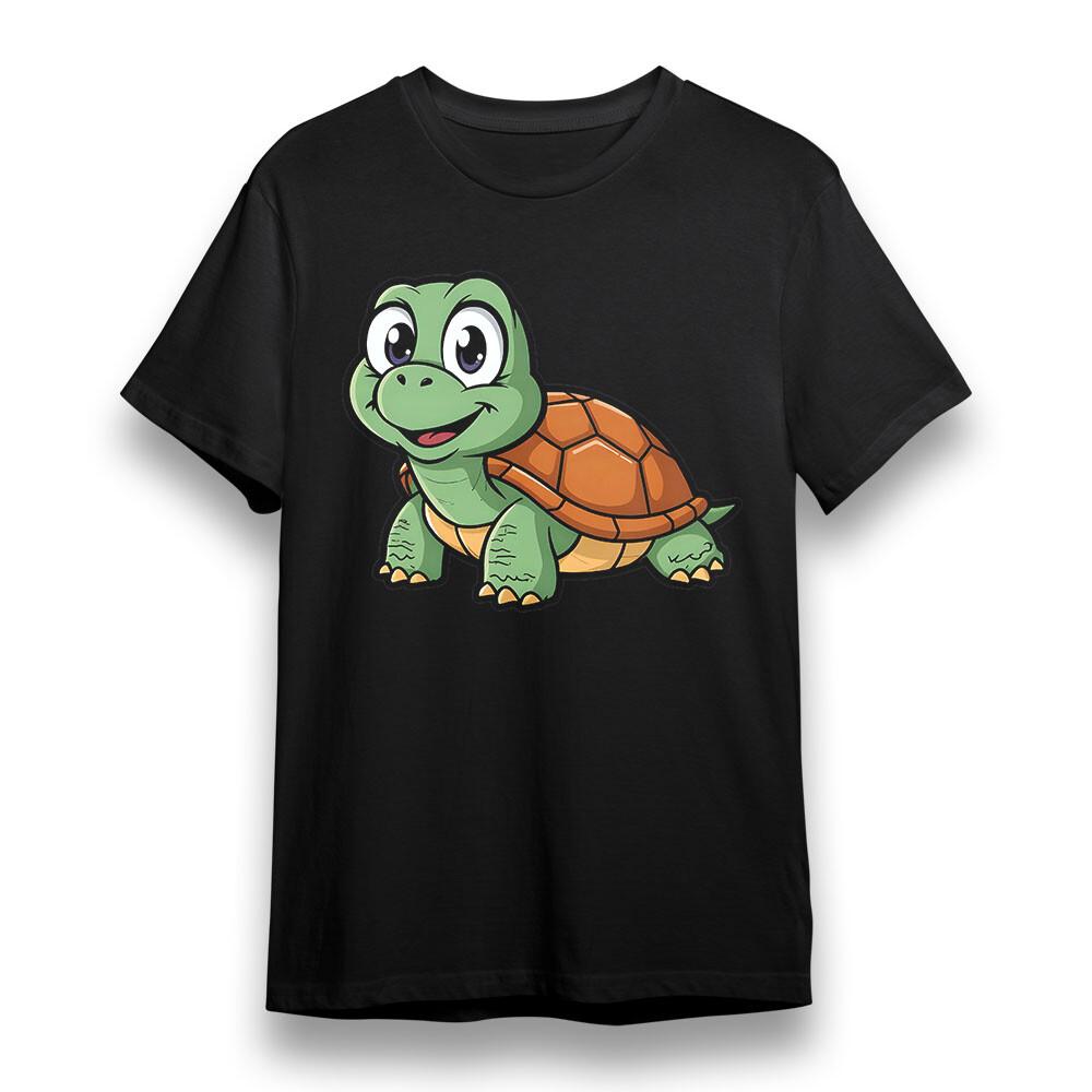 

Men s T-shirt With Cute Little Turtle Graphic Unisex 100% Cotton Plus Size Tee 4XL