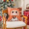 Cute Anime Himouto! Umaru-Chan-H Pillow Case Silky Short Plush With Invisible Zipper Dustproof Sofa Cushion Cover For Home Decor