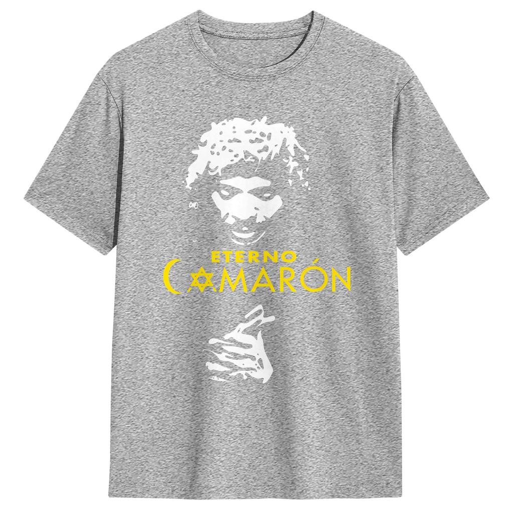 Harajuku TShirt Summer Camaron De La Isla Novelty TShirts  Pure Cotton Tshirt for Couple Y2K Basic Short Sleeve Tops