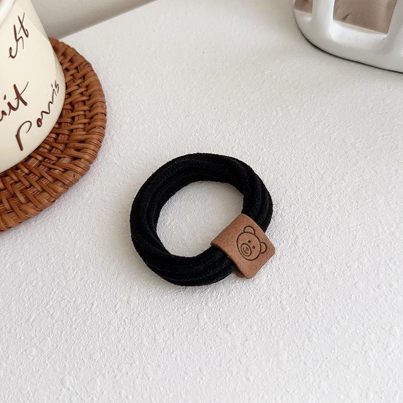 Simple Cute Bear Hair Tie High Elasticity Hair Band for Women New Hair Ring Durable Bun Hair Accessory Elastic Band