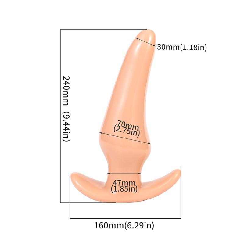 Prostatamassage Penis Fake Insert G-Punkt Unisex Spielzeug für Mann Frau Silikon Anal Buttplug Tragbarer Stimulationsball Dildo 18+