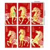 Red Envelopes For Money 2026 Happy New Year Chinese 6-Piece Horse Year Red Packet Money Envelopes For Cash Card Jewelry Keepsake