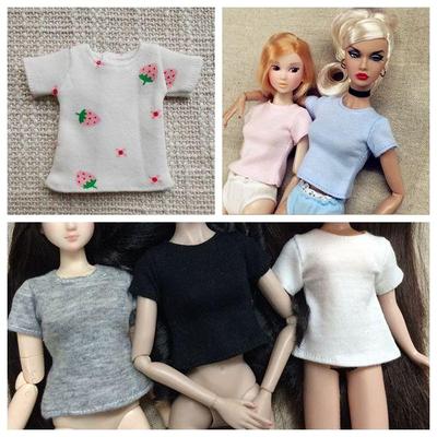 Tričko pro panenky Pure Color pro panenky Blythe Oblečení Základní košile Oblečení pro panenky Azone Momoko Oblečení 1/6 Doplňky pro panenky