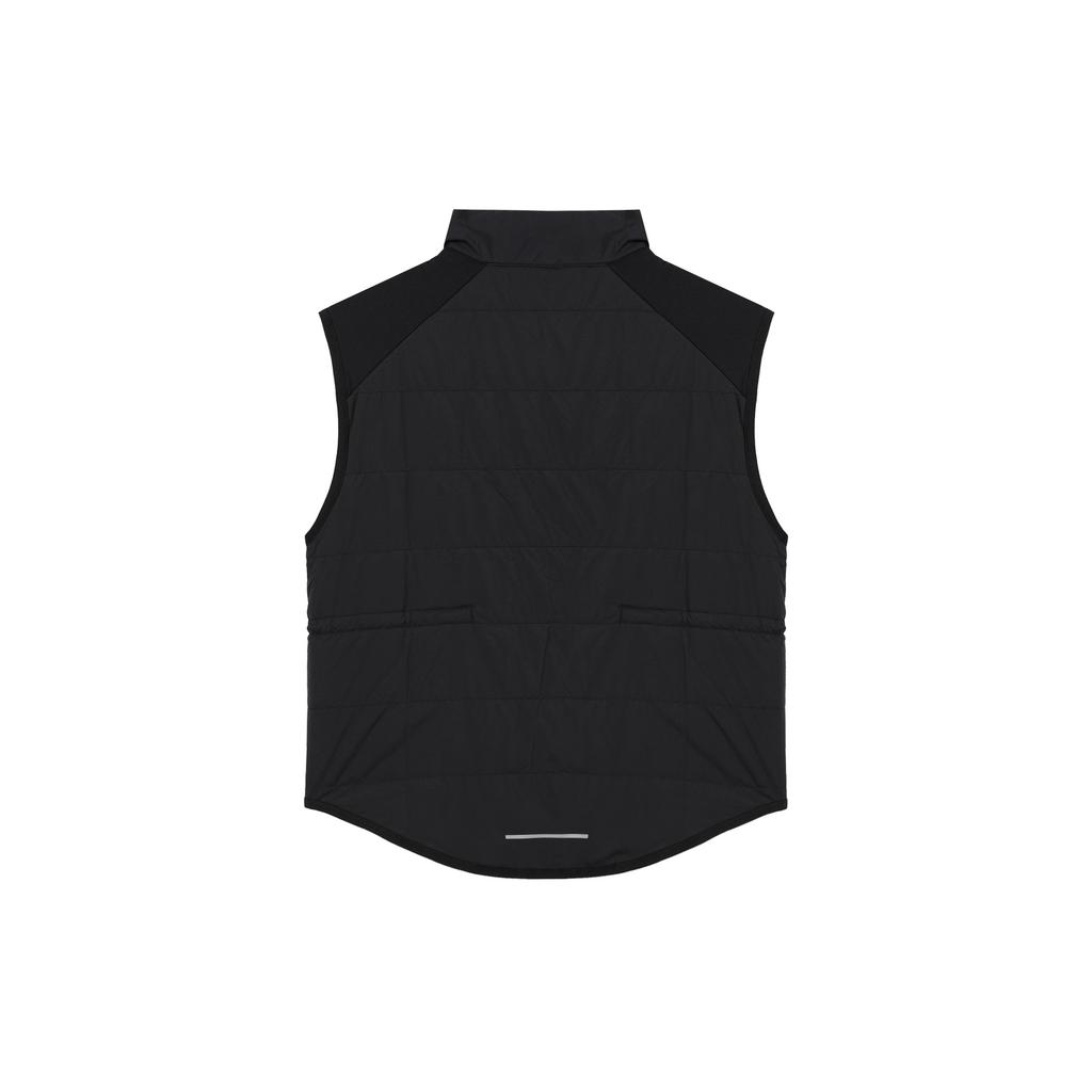 Nike Chaleco para Mujer con Cremallera y Cuello Alto con Logo de Color Sólido Negro FB7538-010