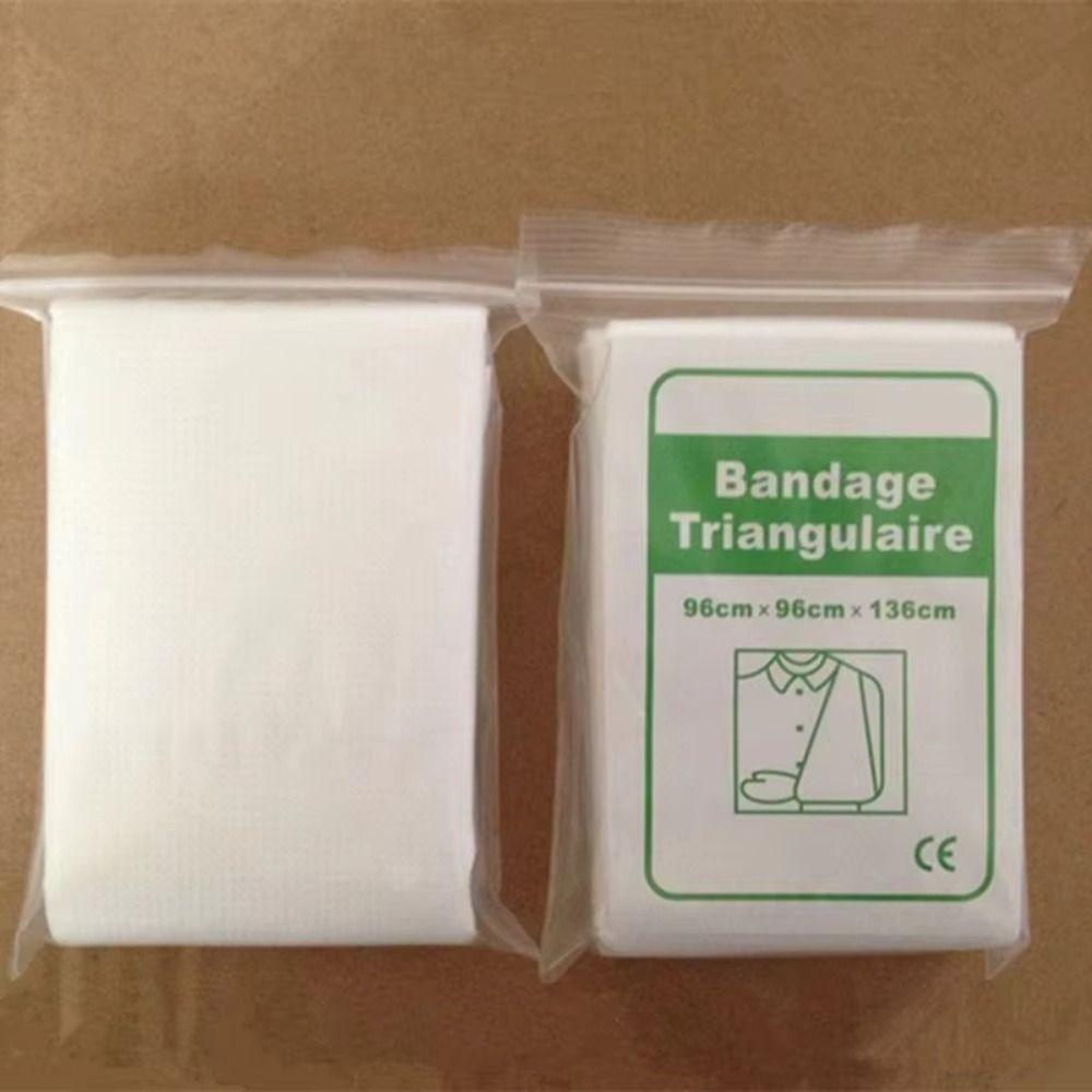 10Pcs Z Folding Hemostatic Kaolin Gauze Fracture Fixation Triangular Bandage  Wound Dressing