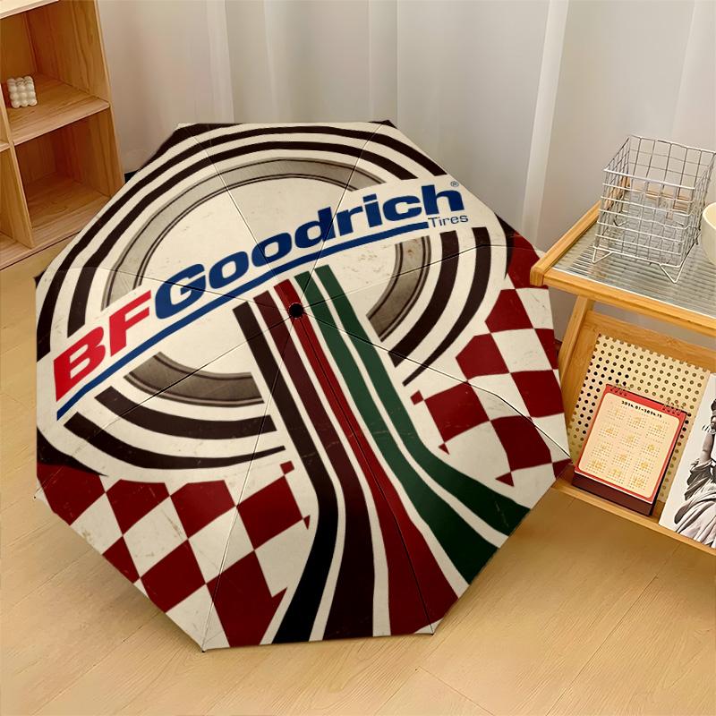 BFGoodrich Print 8?Ribs Automatic Umbrella Wind Resistant Lightweight Folding Umbrella For Outdoor Travel