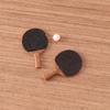 1 Conjunto Casa de Bonecas Miniatura Raquete de Tênis Tênis Beisebol Golfe Tênis de Mesa Conjunto Modelo Esportivo de Simulação Acessórios para Casa de Bonecas